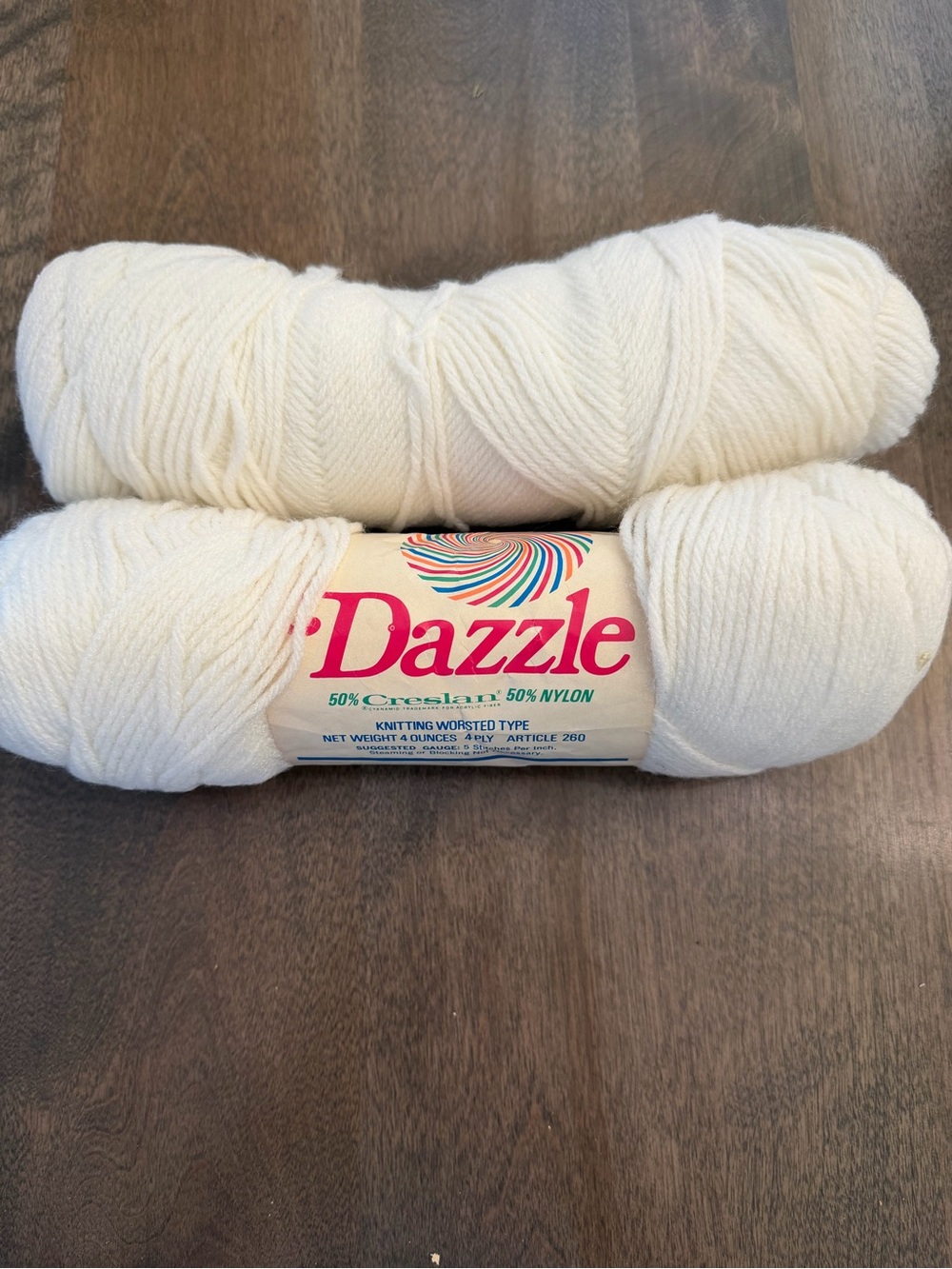 Yarn white set of 2
